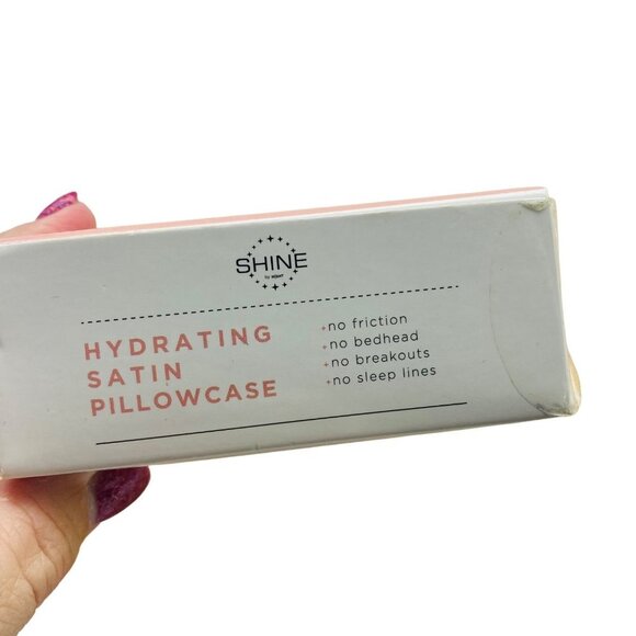 Shine by Night Beauty Boost Hydrating Satin Pillowcase King Size Pillow NEW - Picture 6 of 6